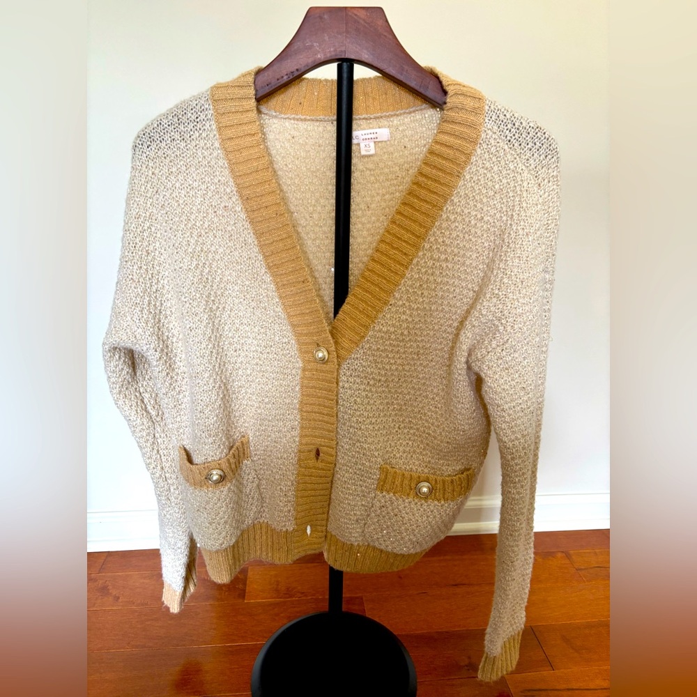 Lauren Conrad Women’s Sequin Cardigan XS